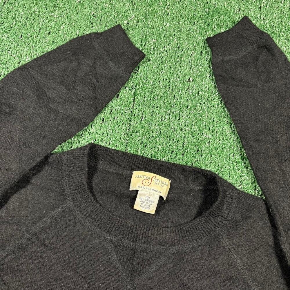 Vintage womens 100% cashmere black sweater